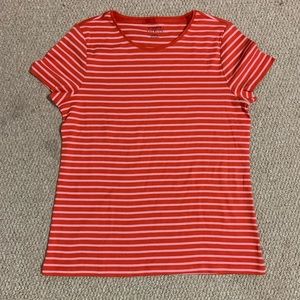 Orange and light pink striped shirt!